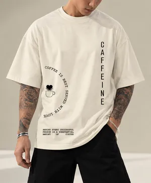 Coffee Cup | Oversized Drop Shoulder Tee | Unisex