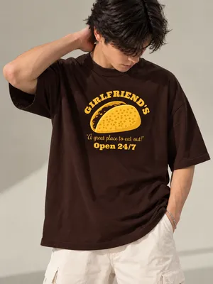 Girlfriend's Taco | Oversized Drop Shoulder Tee | Unisex