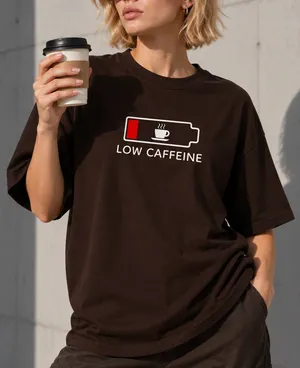 Low Caffeine | Oversized Drop Shoulder Tee | Unisex