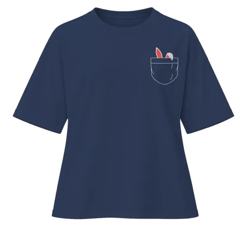 Pocket Bunny | Oversized Drop Shoulder Tee